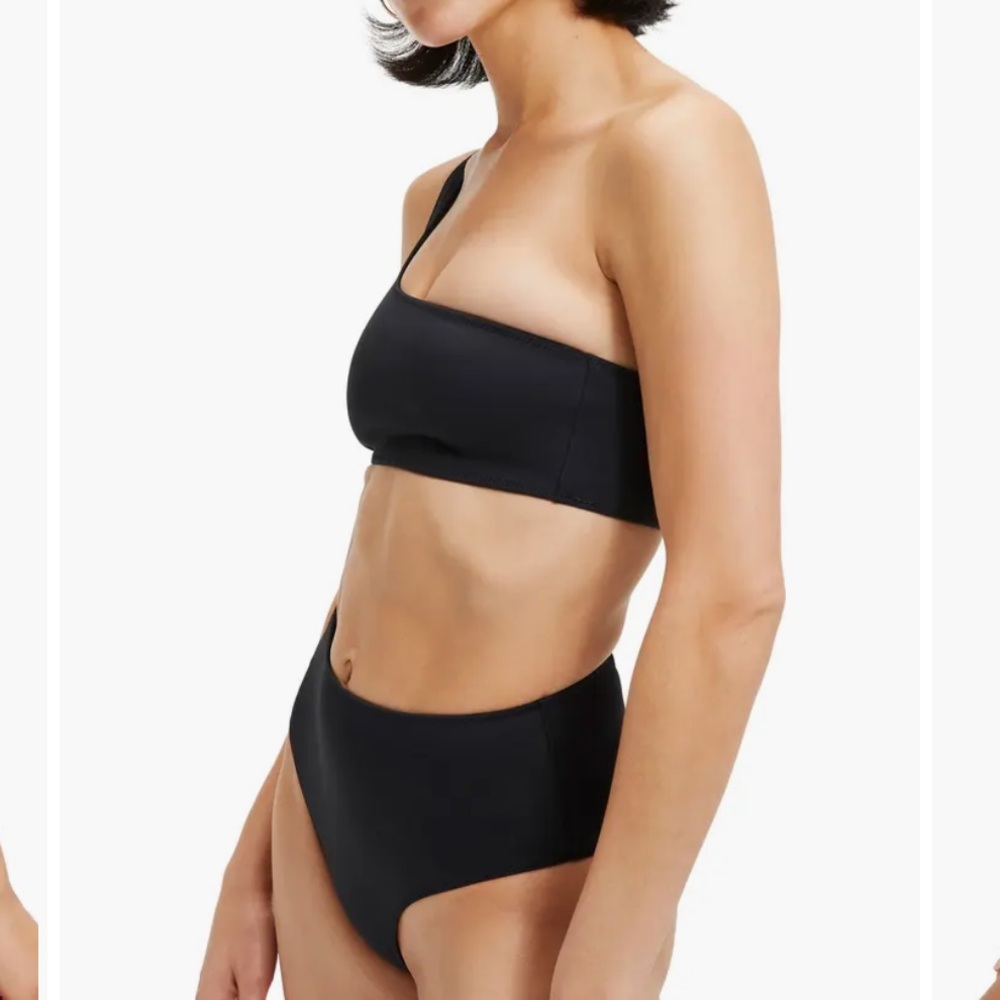 🆕 2pc GOOD AMERICAN Scuba Hot Shoulder Bikini Top & Bottom - Picture 4 of 10